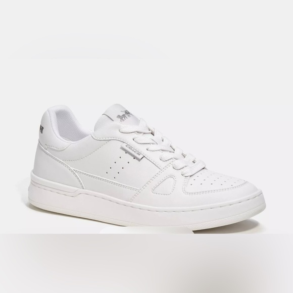 Coach White Leather Sneakers Classic Design - Picture 1 of 6